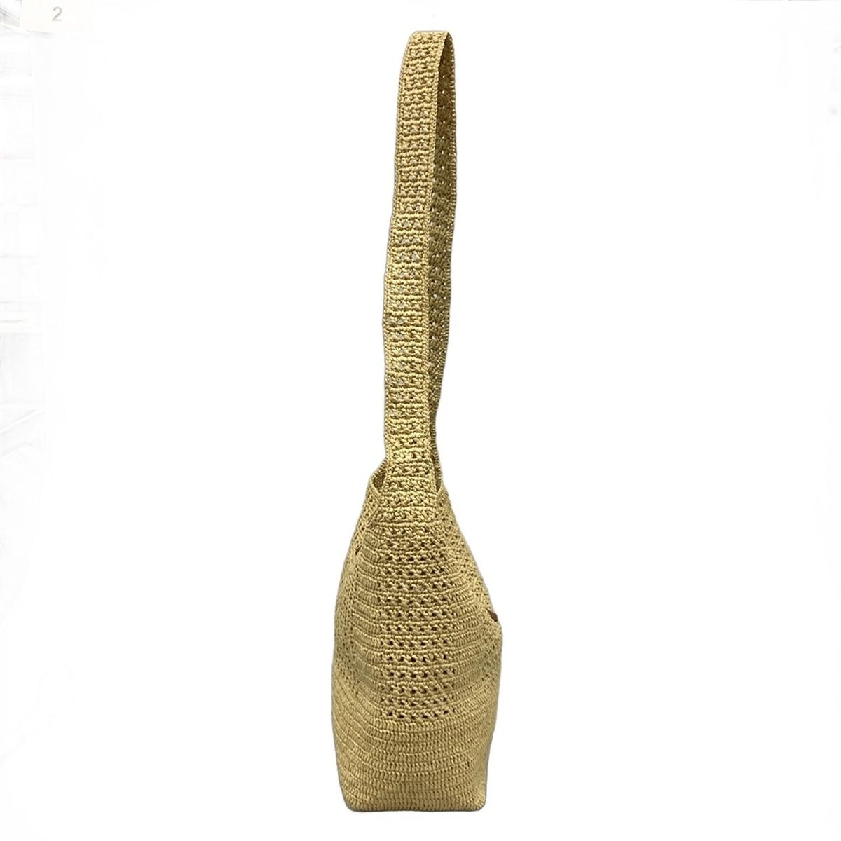 SAINT LAURENT PARIS サンローランパリ ショルダーバッグ ホーボーバッグ 690941 ベージュ×ブラウン 斜めがけ レザー