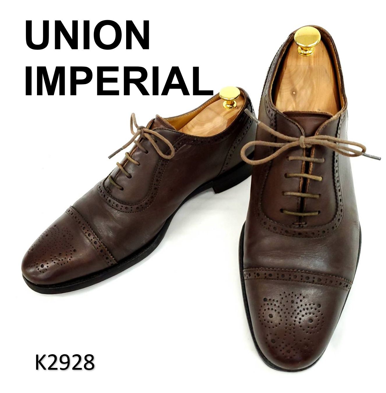 [新品]ユニオンインペリアルU2021セミブローグダークブラウン6.5EE❶❹❶ 新品]ユニオンインペリアルU2021セミブローグダークブラウン6.5