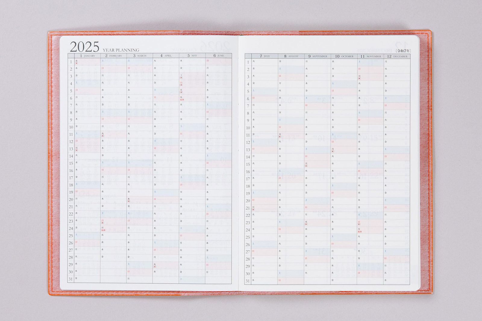 新品 高橋 手帳 2025年 A5 ウィークリー デスクダイアリー カジュアル