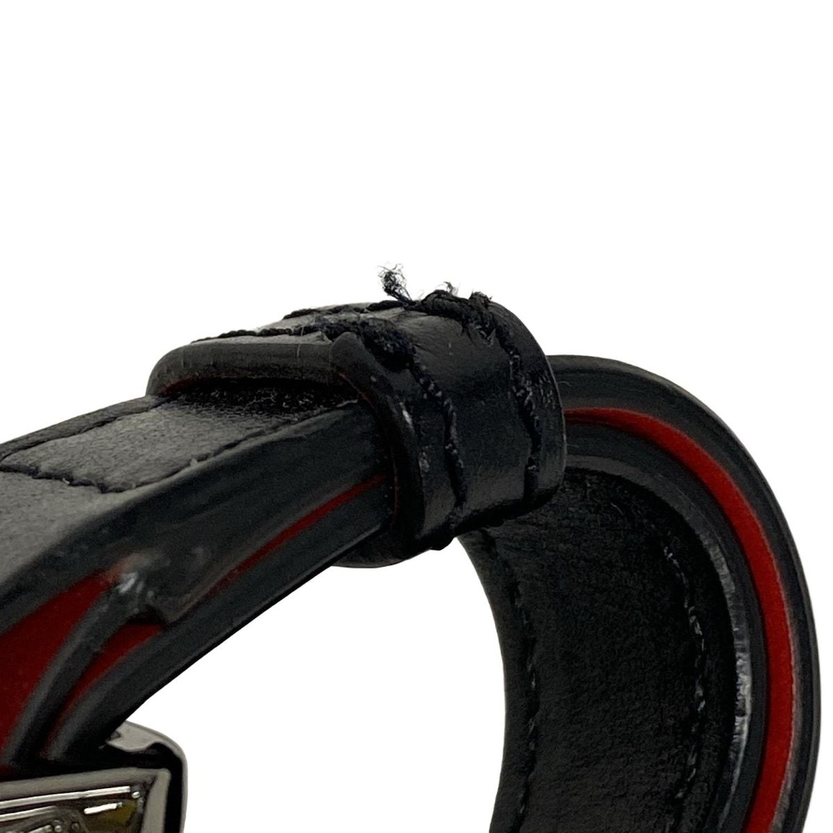 一番人気!! CHRISTIAN LOUBOUTIN クリスチャンルブタン ショルダーバッグ ベンチリポーター 黒×レッド ミニバッグ レザー 叶える