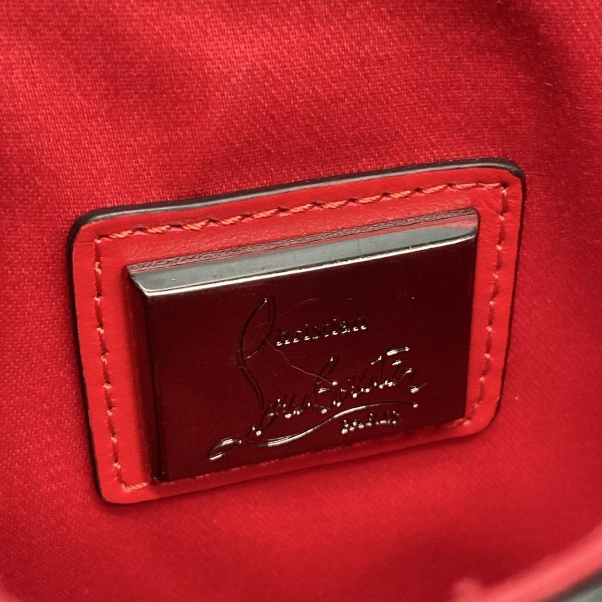 黒×レッド ミニバッグ