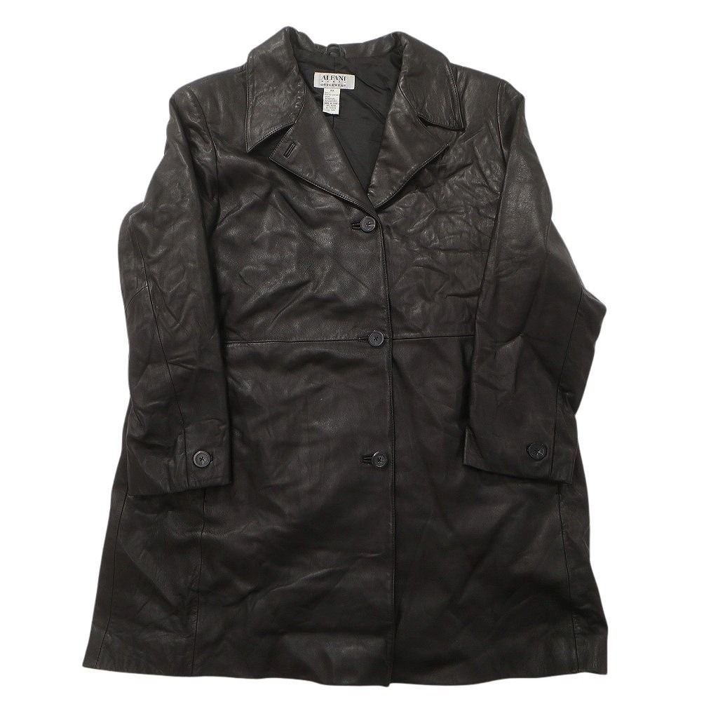 古着卸 レザー ジャケット MIX 2枚セット レディース ブラック 切り替え ジップアップ 古着 NC6114