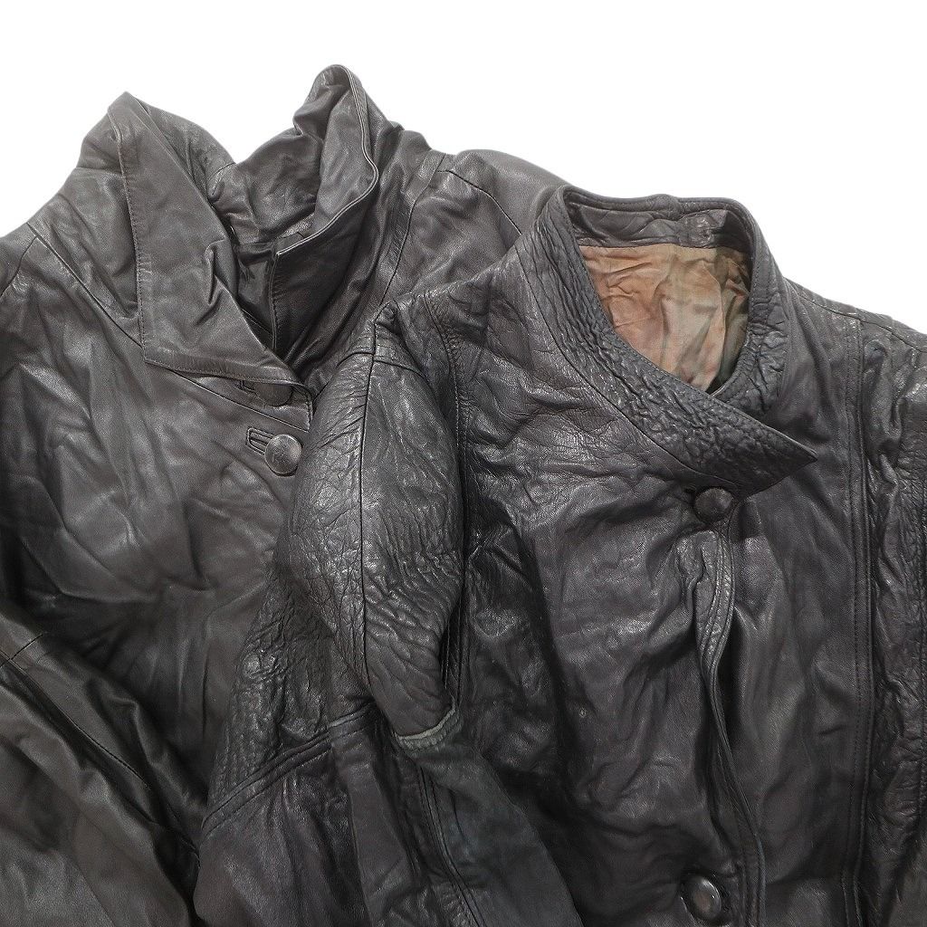 古着卸 レザー ジャケット MIX セット レディース 襟付き ブラック スタンド 古着 NC 6108