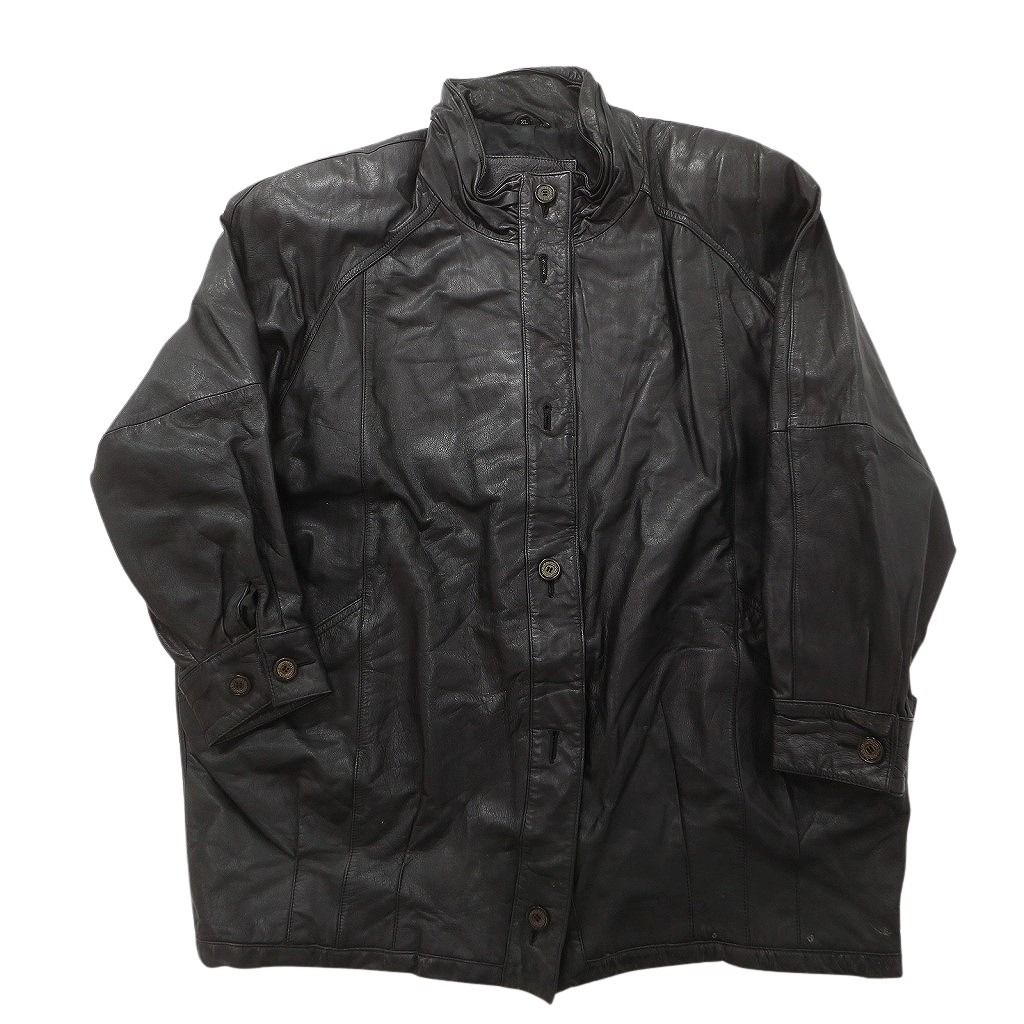 古着卸 レザー ジャケット MIX 2枚セット レディース ブラック スタンド ノー 古着 NC6107