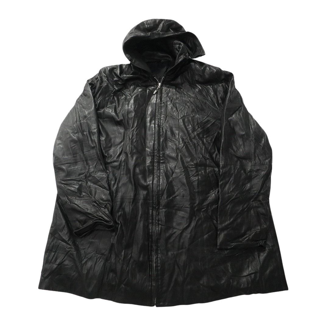 古着卸 レザー コート MIX 2枚セット レディース フード付き フルジップ スタンド 古着 NC6159