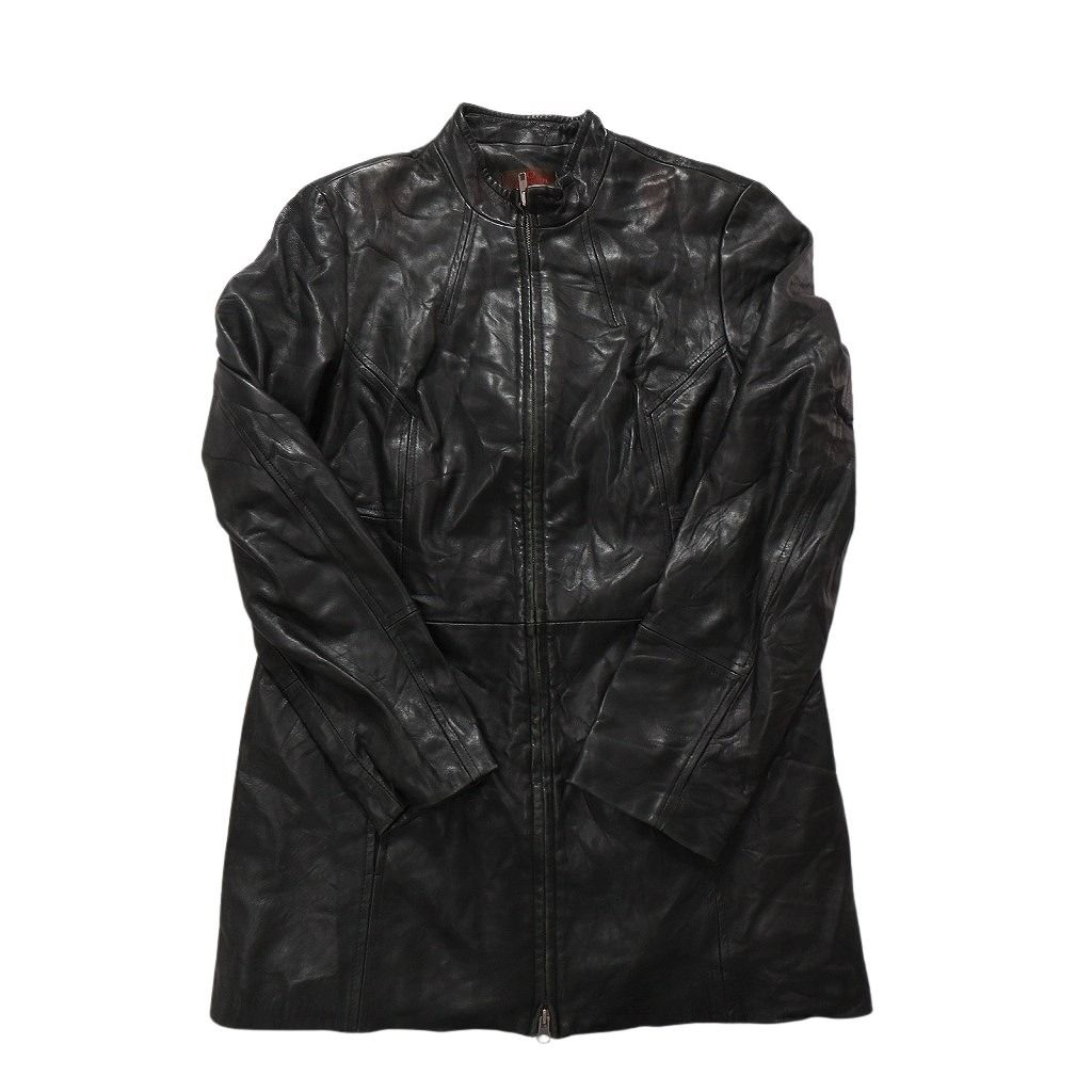 古着卸 レザー コート MIX 2枚セット レディース フーディー ファー ベージュ ブラック 古着 NC6177