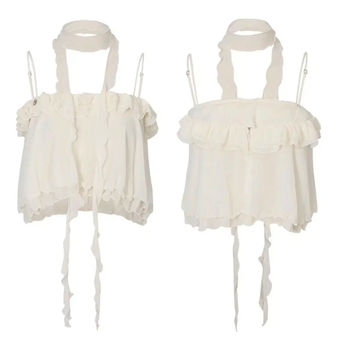 PAIN OR PLEASURE ペインオアプレジャー ペオプル リリー スカーフ トップス クリーム