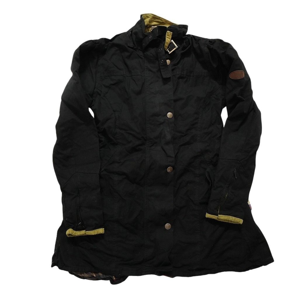 古着卸 オイルド ジャケット MIX 4枚セット レディース M スタンド 比翼 裏地チェック Aライン 古着 NC6286