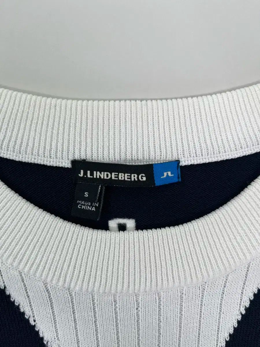  J.リンドバーグ ネイビー 白 ニット セーター その他 レディースウェア