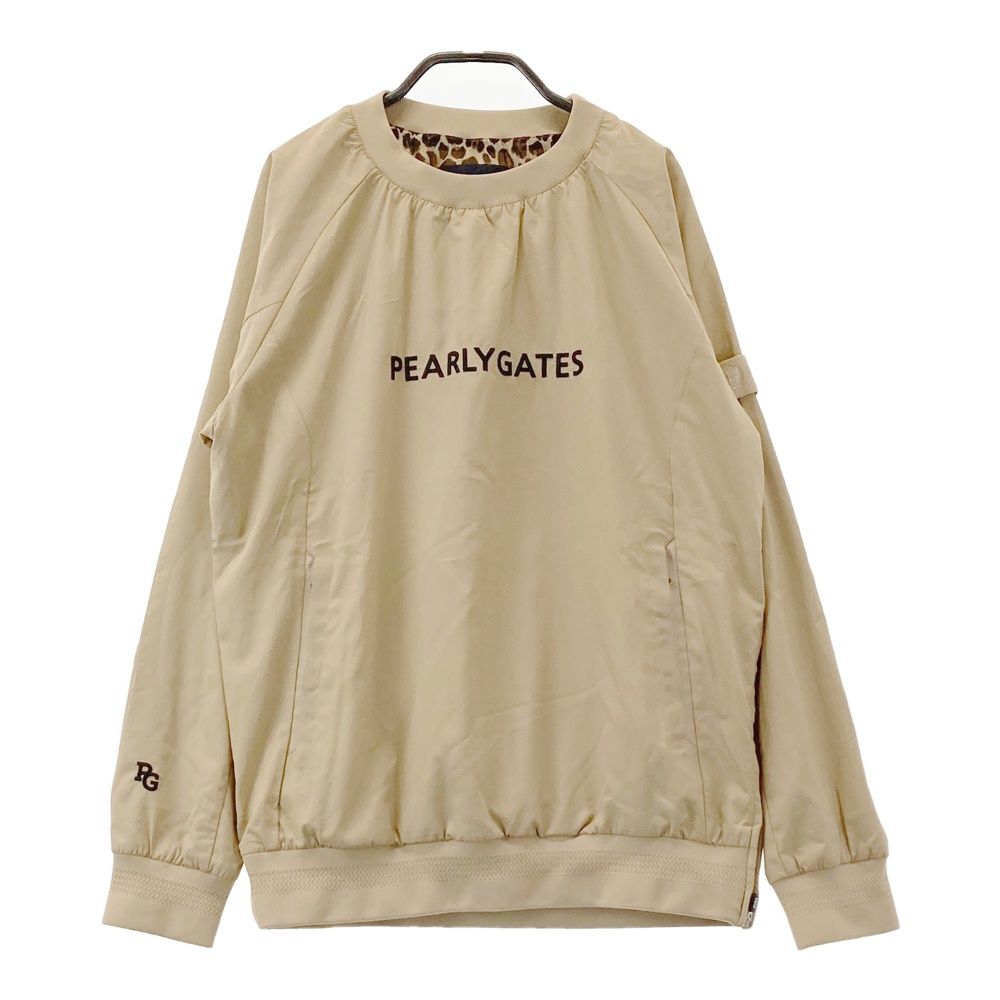 サイズ 1 PEARLY GATES パーリーゲイツ 蓄熱 スニードジャック 総柄 ベージュ系 ゴルフウェア レディース ストスト