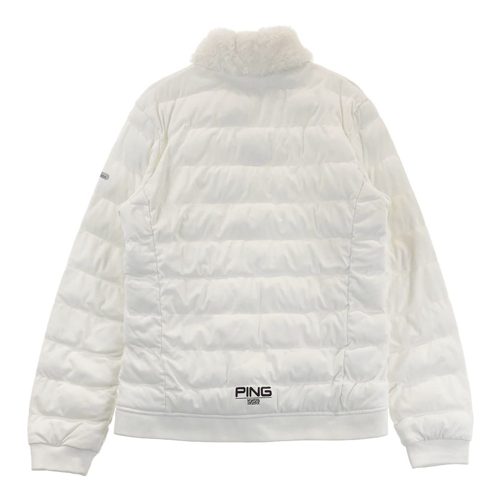 サイズ：S PING ピン ファー切替 長袖中綿ジャケット ホワイト系