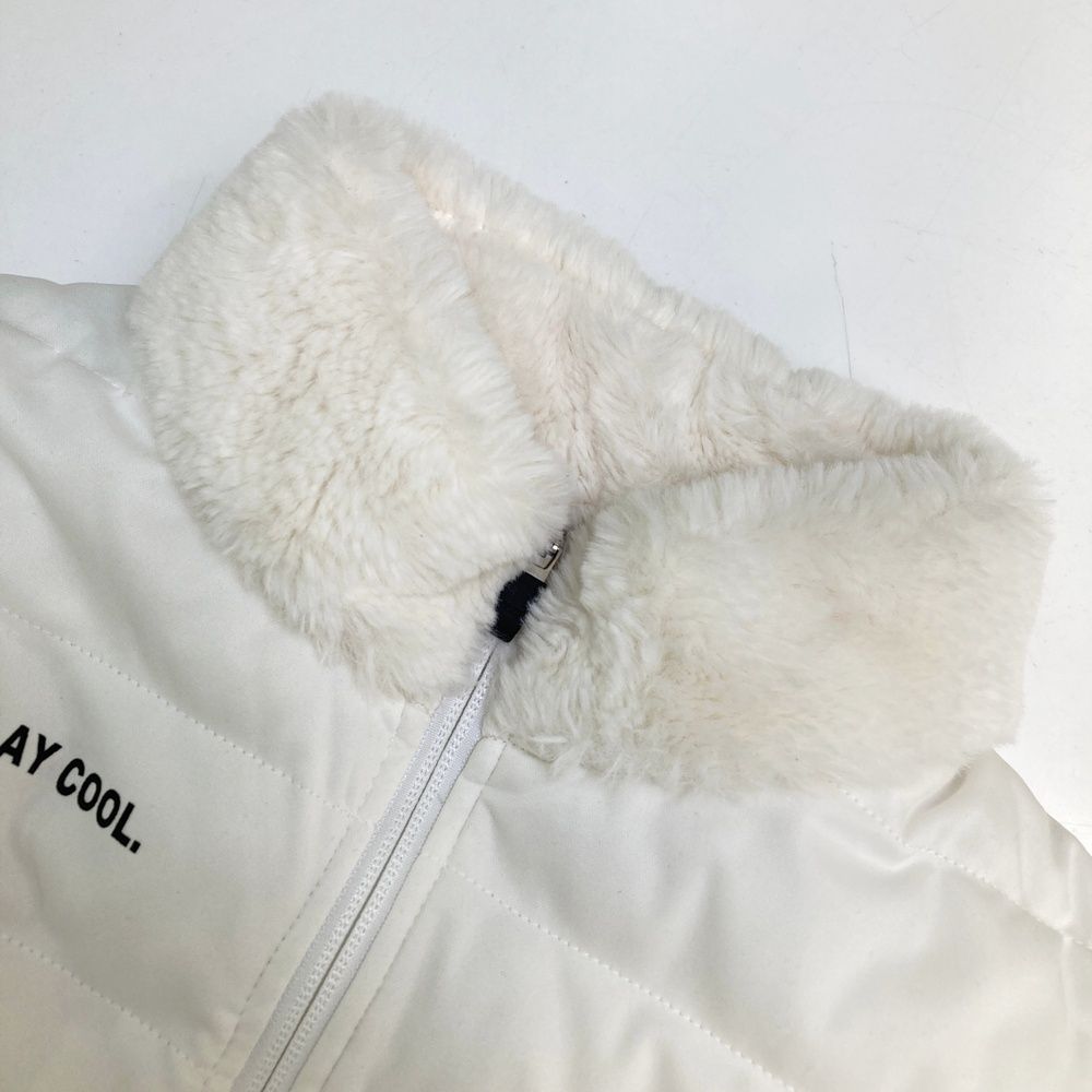 サイズ：S PING ピン ファー切替 長袖中綿ジャケット ホワイト系
