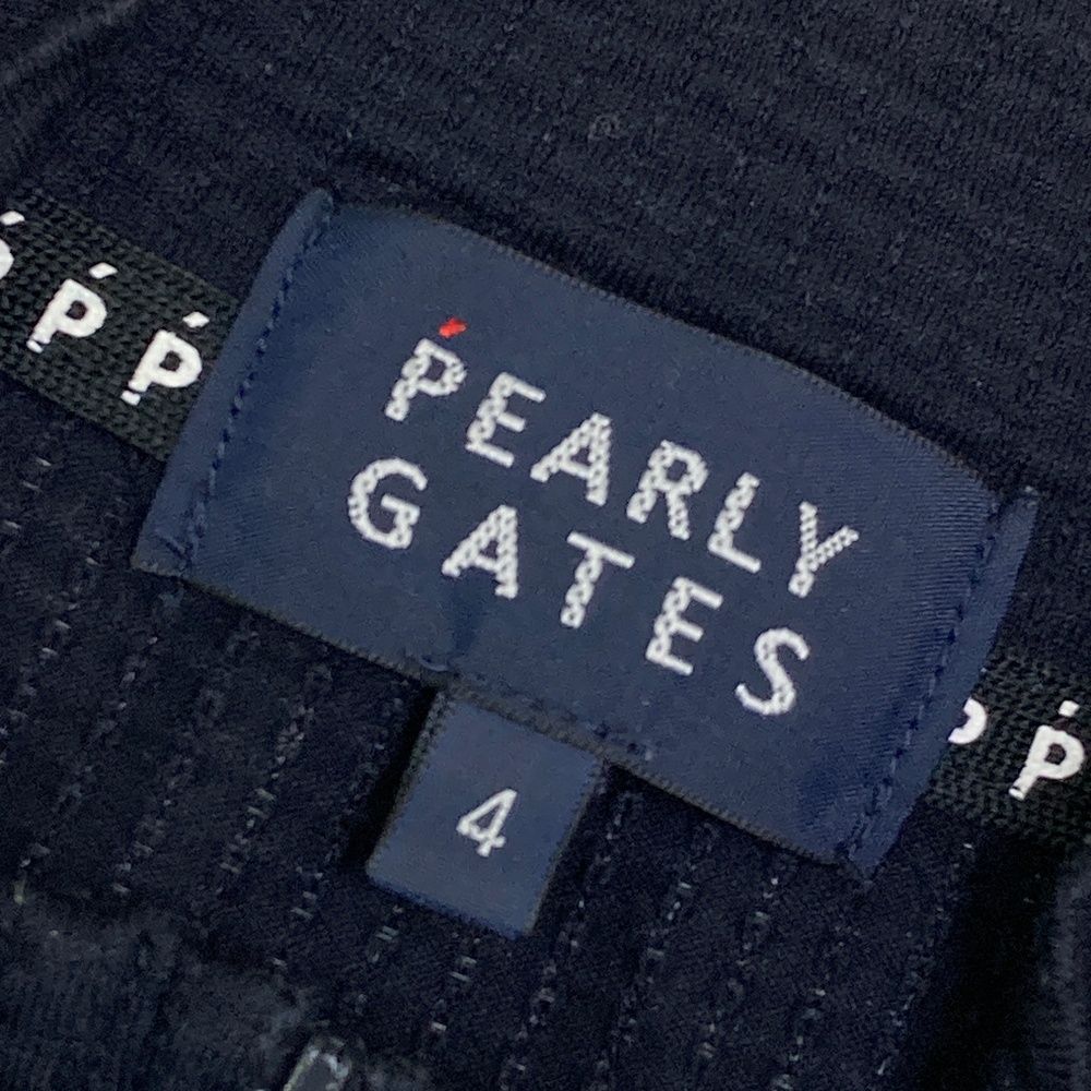 サイズ：4 PEARLY GATES パーリーゲイツ ハーフジップ 半袖Tシャツ