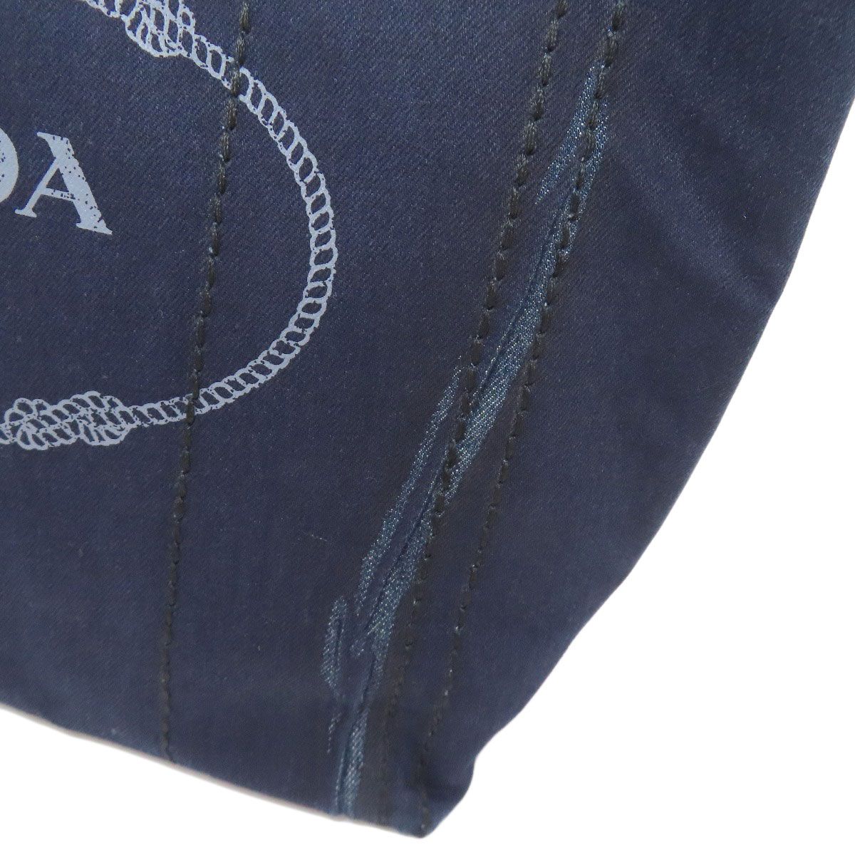  PRADA プラダ 1 BG 347 ロゴ トートバッグ デニム レディース その他 バッグ
