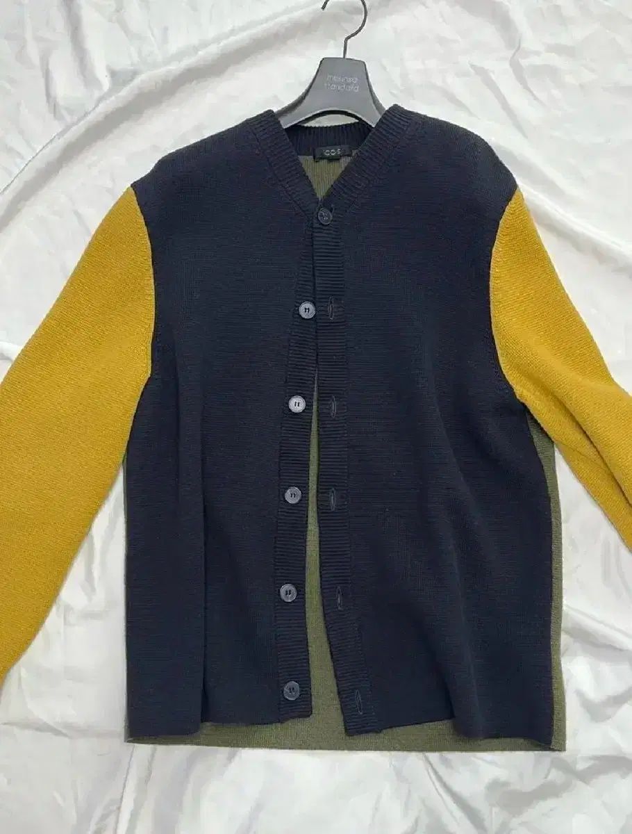 COS オーガニックコットン メリノウール カーディガン M