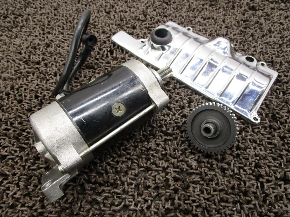 GT750 セルモーター ギア カバー △A7964！GT750 動作確認済み スズキ
