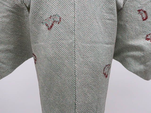 一輝堂】羽織 総絞り 羽織紐付 正絹 着物 身丈約78.5cm 裄丈62cm 25z11