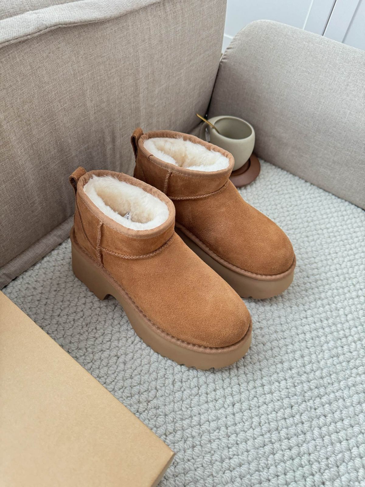 箱あり 22 cm 26 UGGレディース 5 ムートンブーツ ブラウン chestnut レディース ブーツ