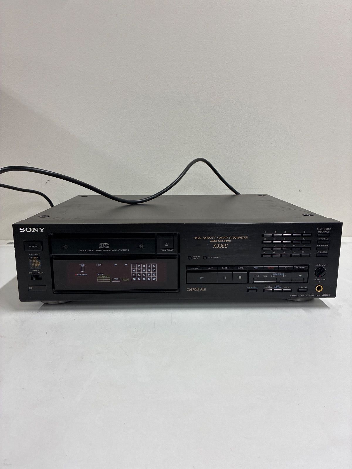 ジャンク品 SONY CDプレーヤー