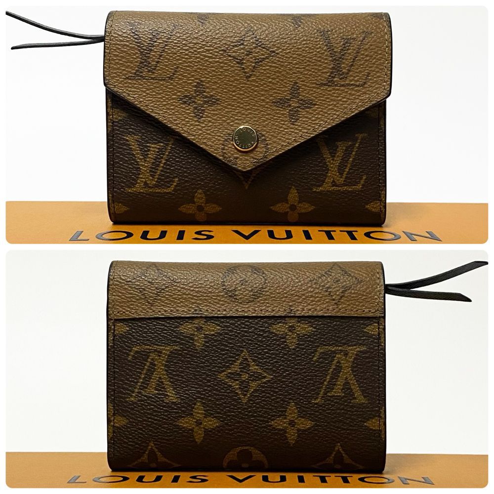 上 ルイヴィトン LOUIS VUITTON モノグラム リバース ポルトフォイユ ヴィクトリーヌ M 81557 RFID ICタグ み