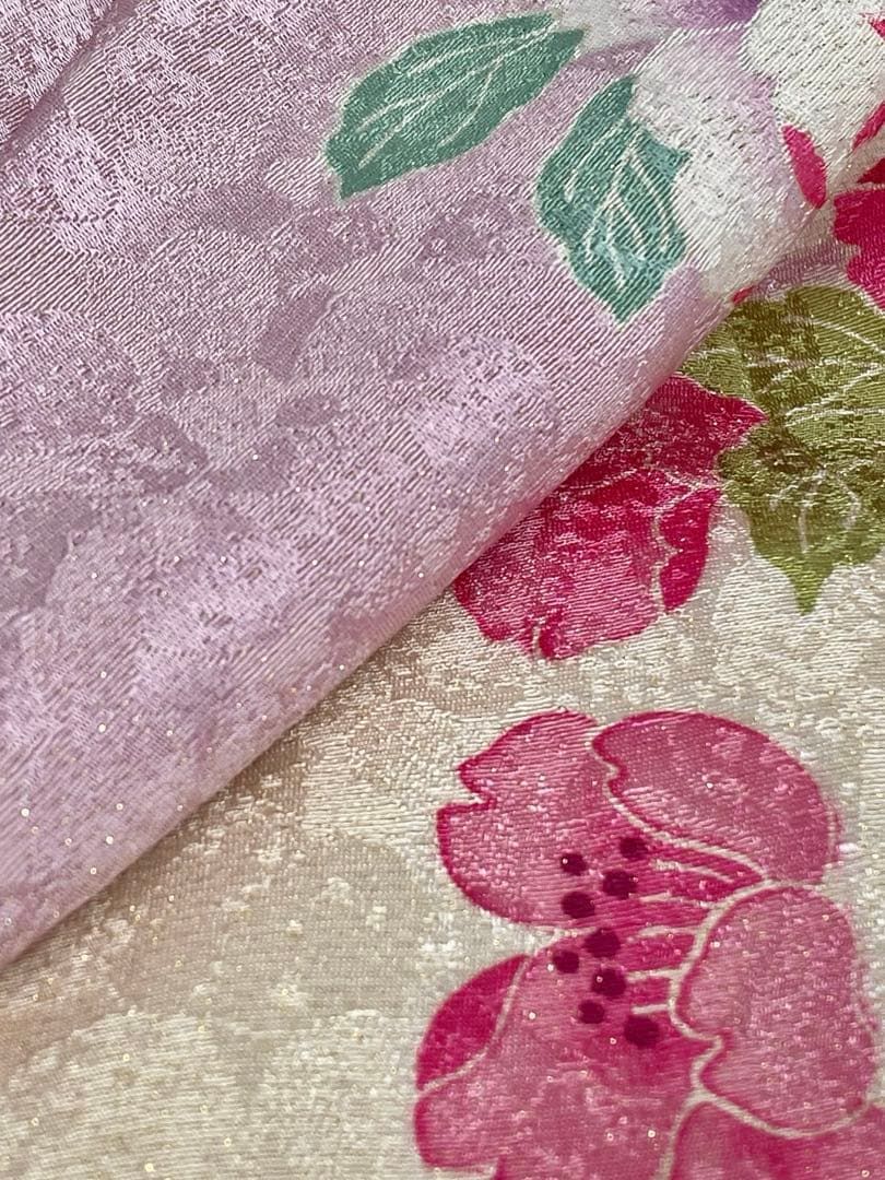 振袖 銀通し 金駒 金彩 紋意匠 牡丹 身丈166cm 撥水加工済 MO3170