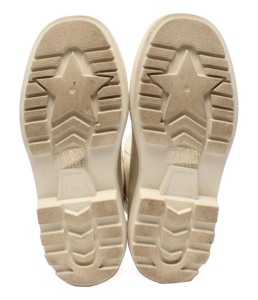 [ChristianDior ディオール ]TRIAL ロゴ サイドゴア ブーツ ショート サイドゴアブーツ レザー ブラック クリスチャンディオール