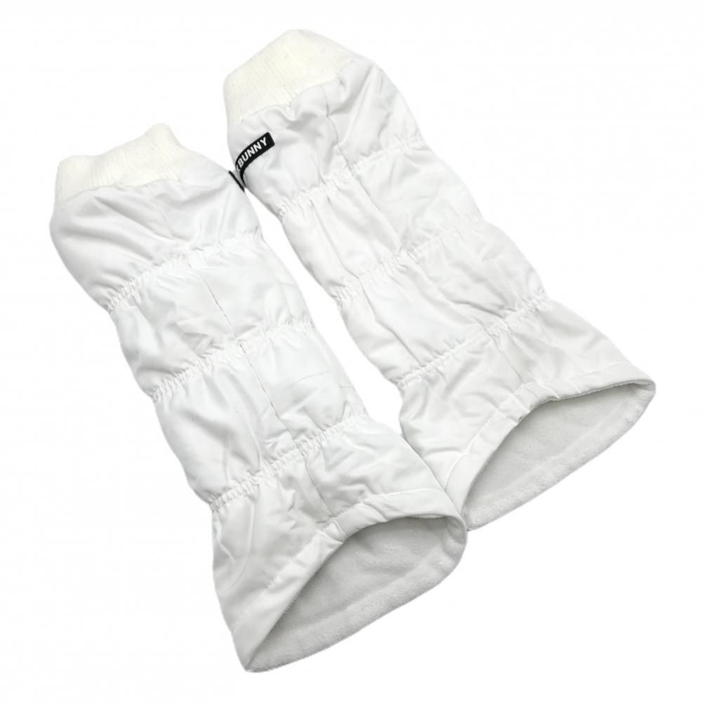 美品】ジャックバニー レッグウォーマー 白 裏フリース レディース