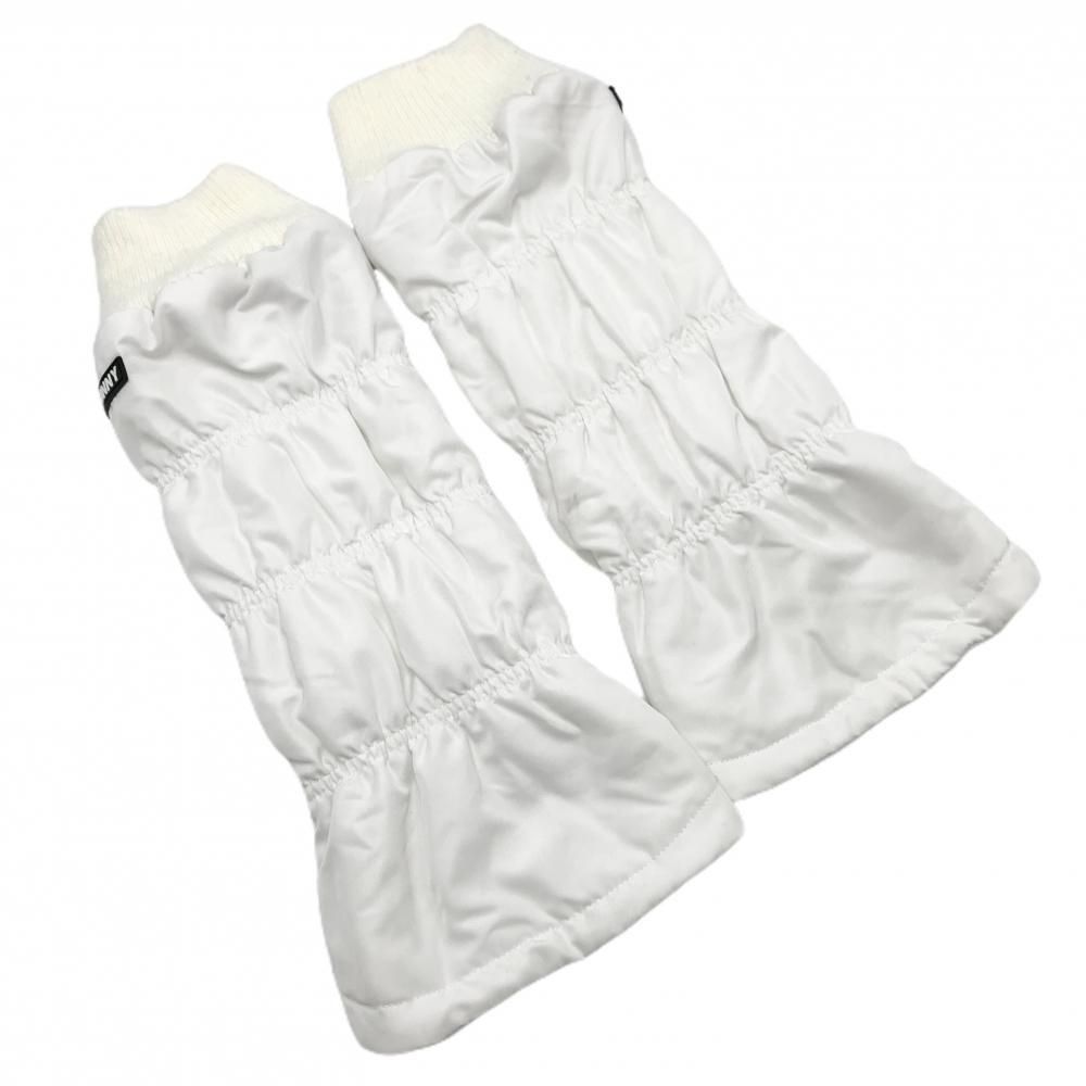 美品】ジャックバニー レッグウォーマー 白 裏フリース レディース