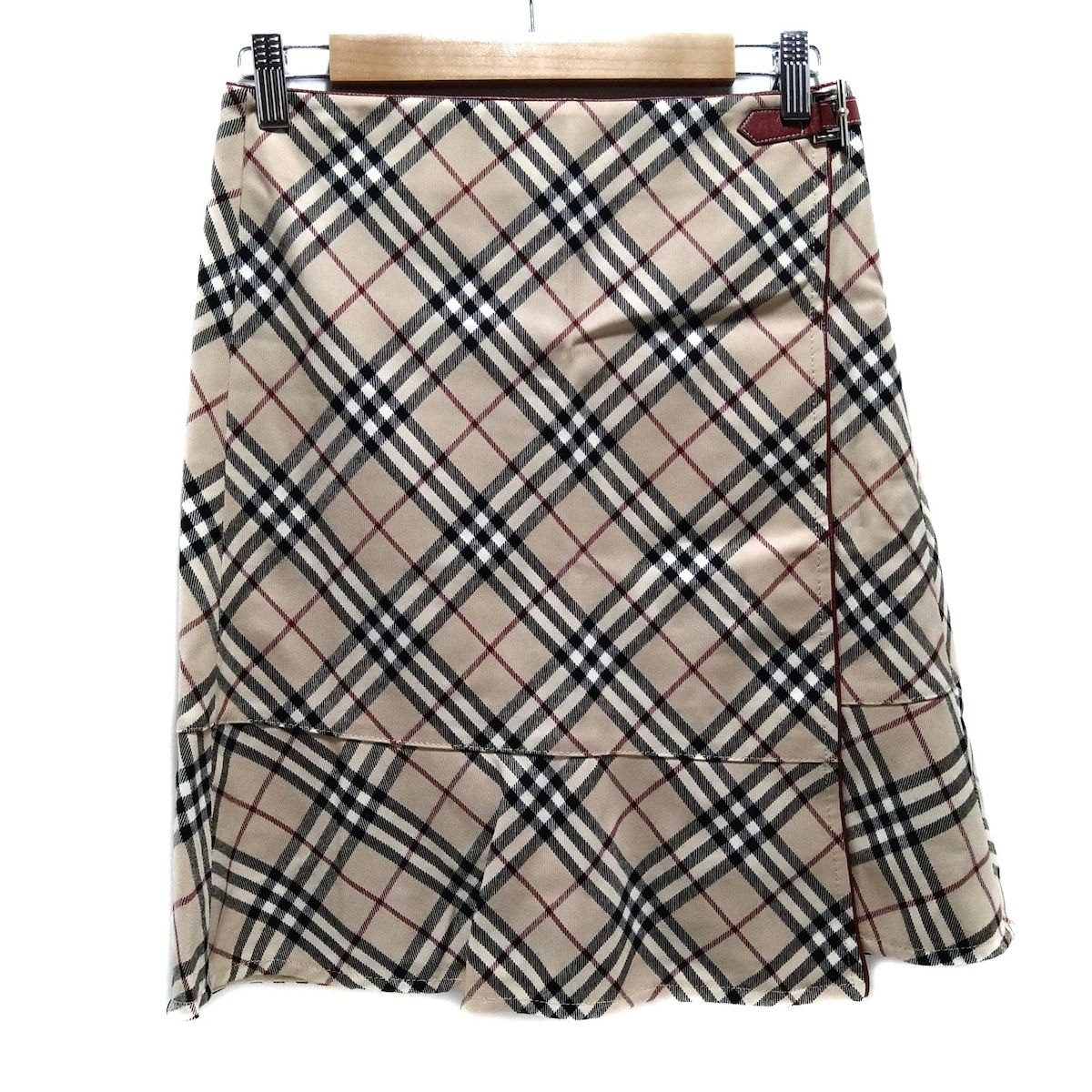 Burberry Blue Label バーバリーブルーレーベル 巻きスカート サイズ38 M レディース ベージュ ひざ丈