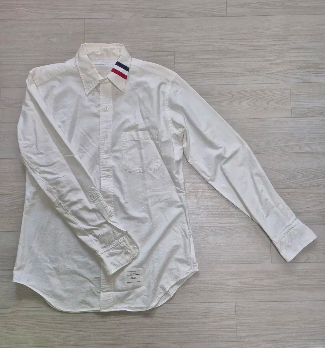 トム ブラウン シグネチャー 3本線 オックスフォード シャツ 3