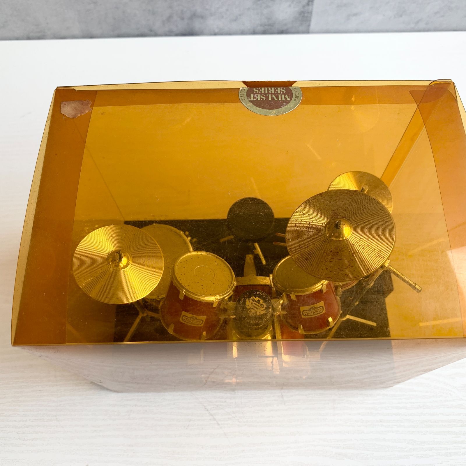 ジャンク ミニチュア 楽器 洋酒ミニボトル付き セット ブランデー