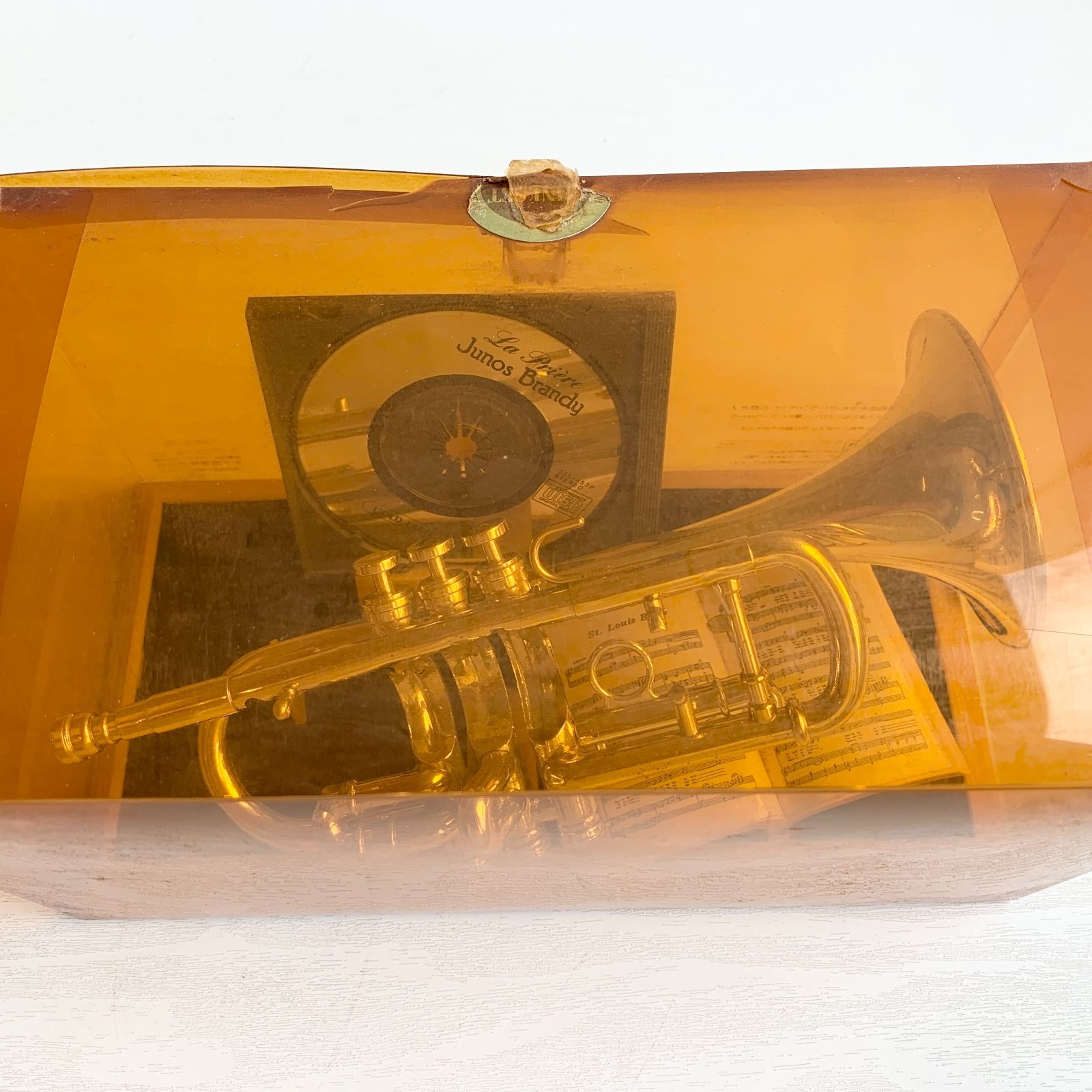 ジャンク ミニチュア 楽器 洋酒ミニボトル付き セット ブランデー