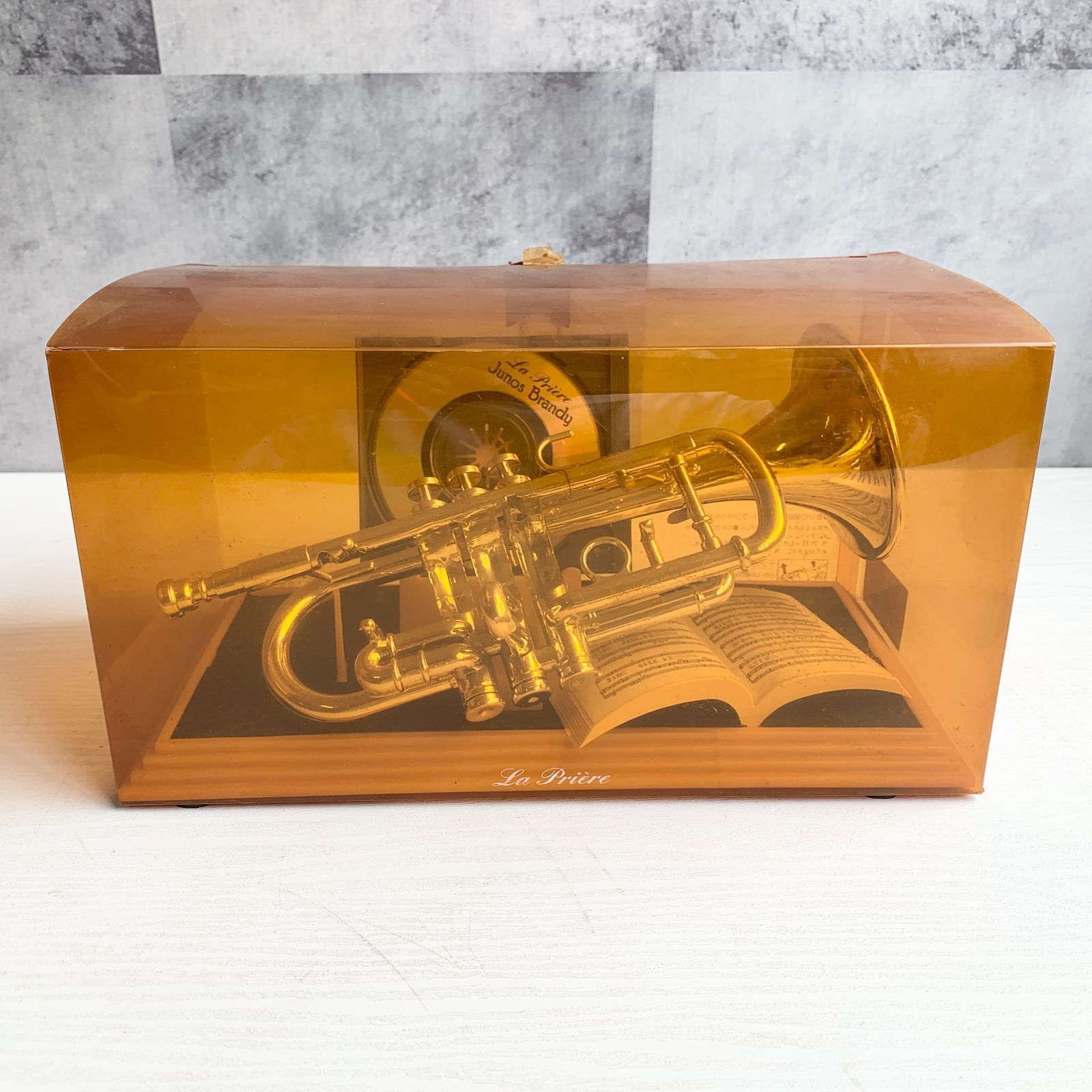 ジャンク ミニチュア 楽器 洋酒ミニボトル付き セット ブランデー