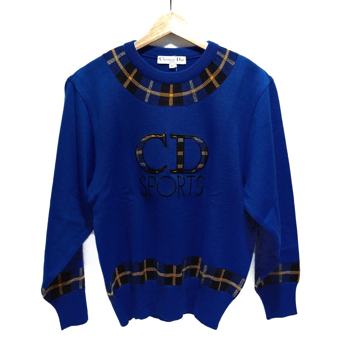 クリスチャンディオール　セーター　Mサイズ　ネイビー　超美品 クリスチャンディオールスポーツ 90s ウール オールド 長袖 セーター
