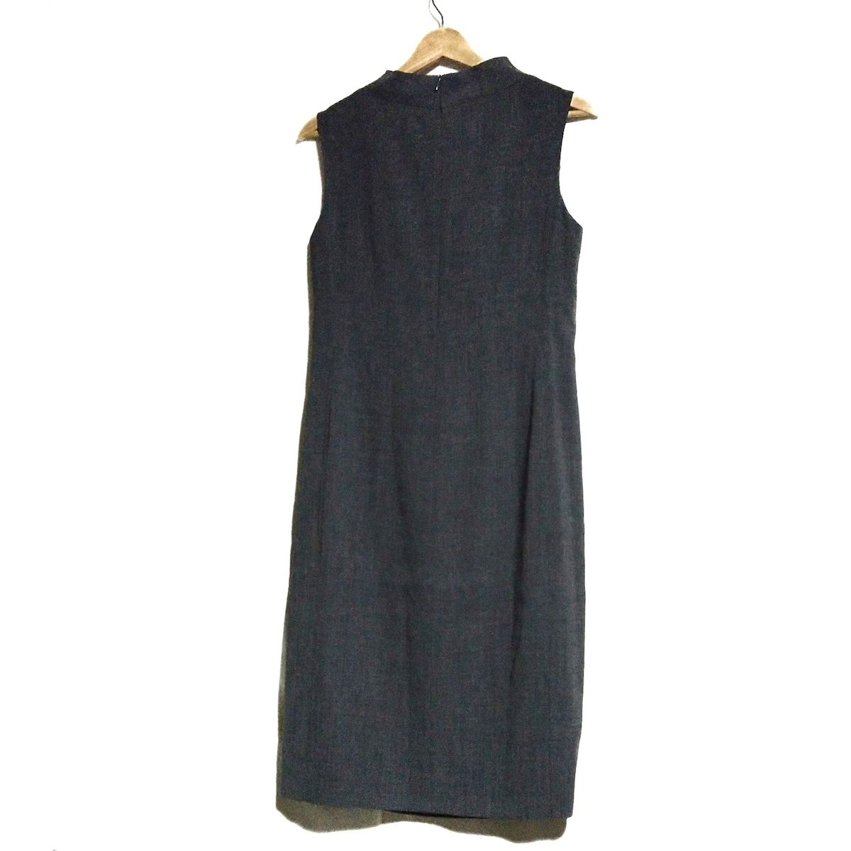 Max Mara マックスマーラ ワンピース サイズJ 40 レディース - ダークグレー ハイネック ノースリーブ ロング