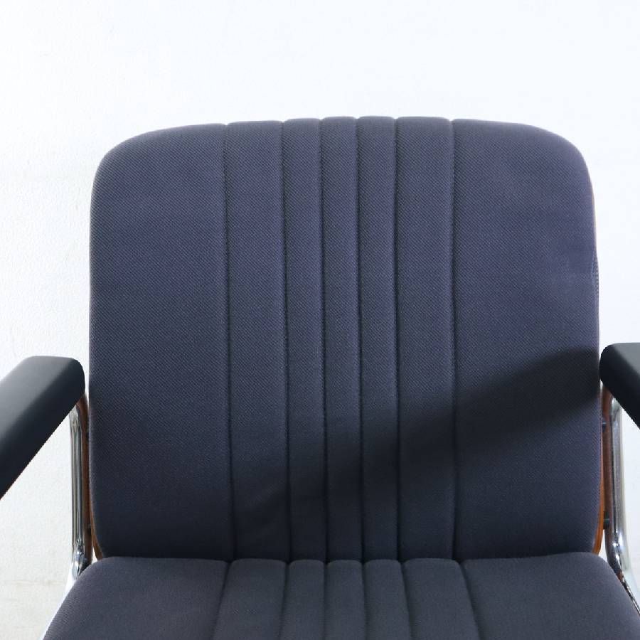  giroflex ジロフレックス83 BRASA ブラサ エグゼクティブチェア 昇降･ロッキング チーク プライウッド 布張り グレー 300h05 長椅子 オフィスチェア ワークチェア 椅子 チェア