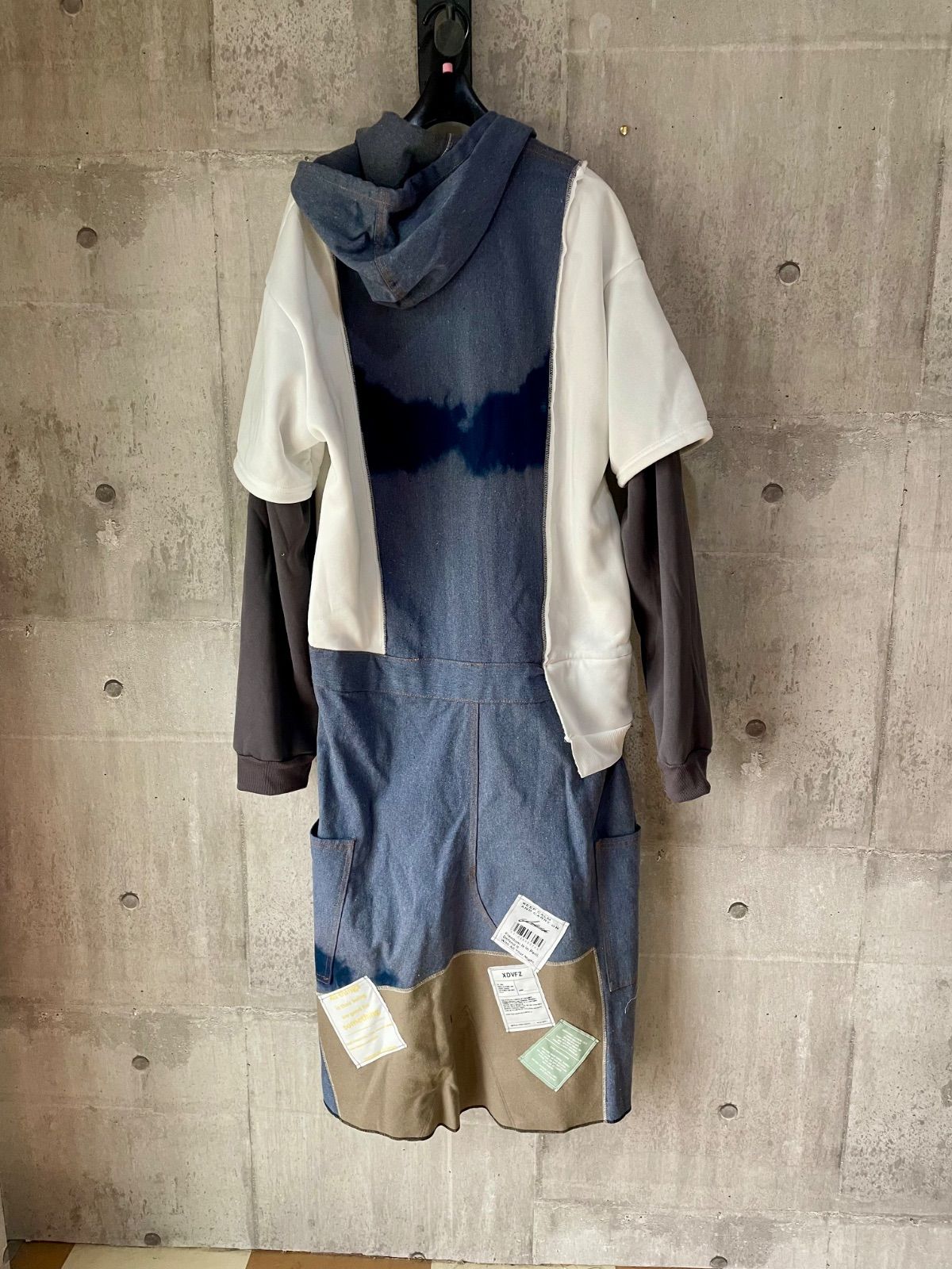 リメイクツナギワンピース トレーナーワンピース