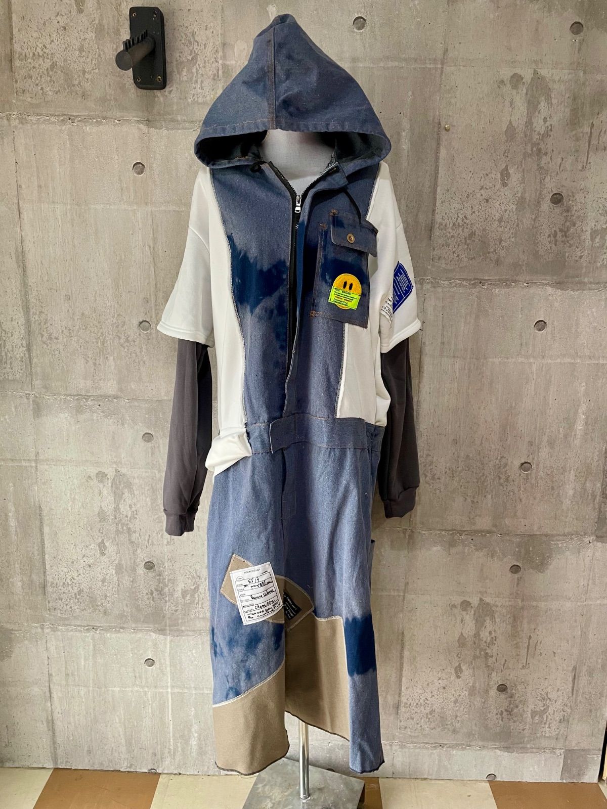 リメイクツナギワンピース トレーナーワンピース