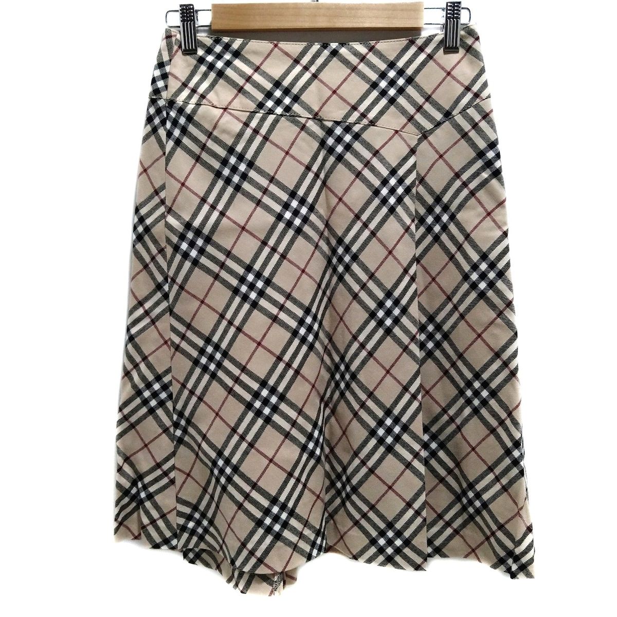 Burberry Blue Label バーバリーブルーレーベル スカート サイズ36 S レディース - ベージュ ひざ丈 チェック柄