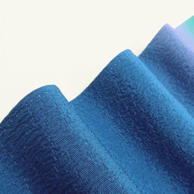 百華❀Y3964◇美品 正絹 縫い一つ紋 手縫い仕立て 訪問着 着物 単品