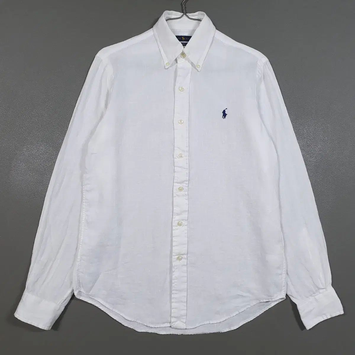 実寸 S ポロ ラルフローレン 新モデル 21ss QR クラシックフィット リネン シャツ 白