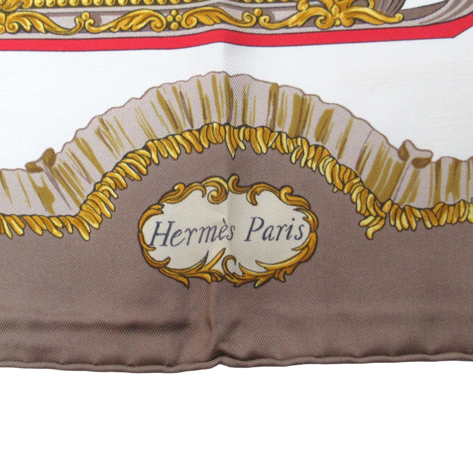 HERMES エルメス カレ90 スカーフTraineaux et glifsades 『ソリと