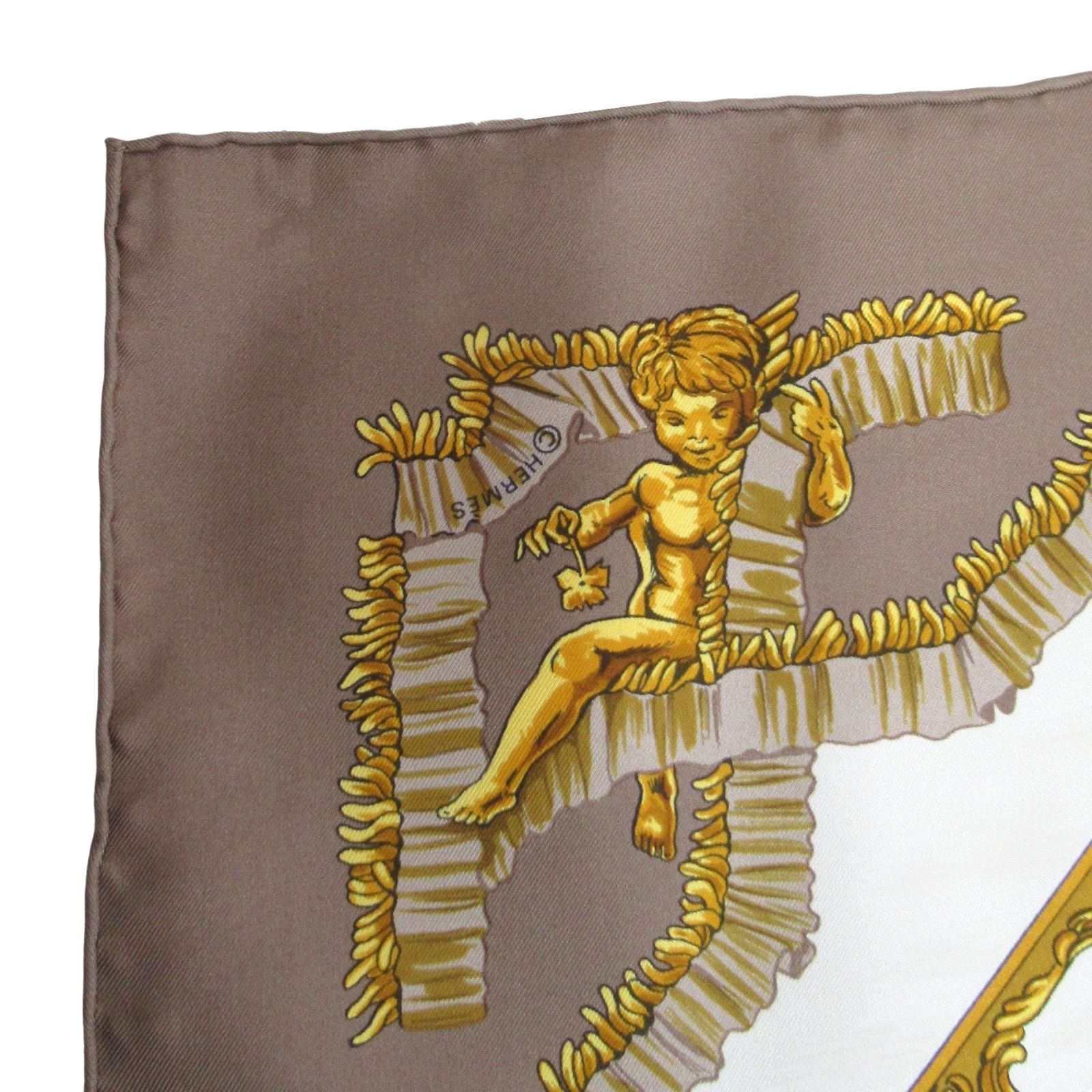 エルメスカレ100 カレH 100 《エルメス・メタリック》 - ブルー | Hermès - エルメス