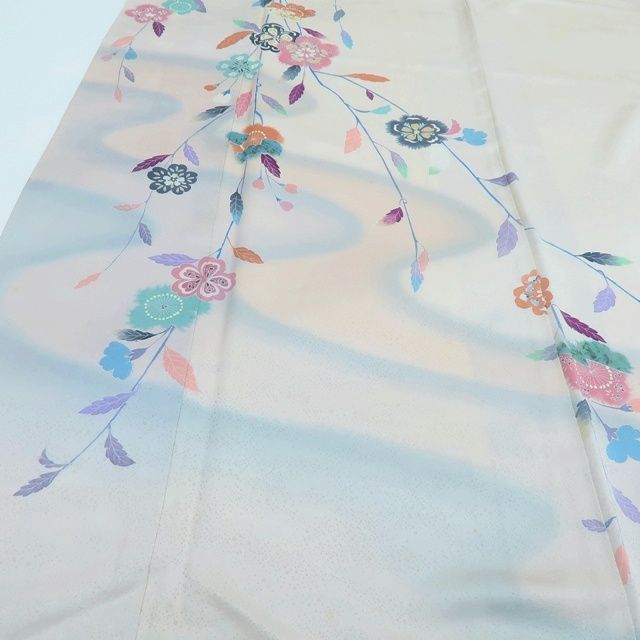 百華❀Y3966◇正絹 縫い一つ紋 手縫い仕立て 桜 訪問着 - メルカリ