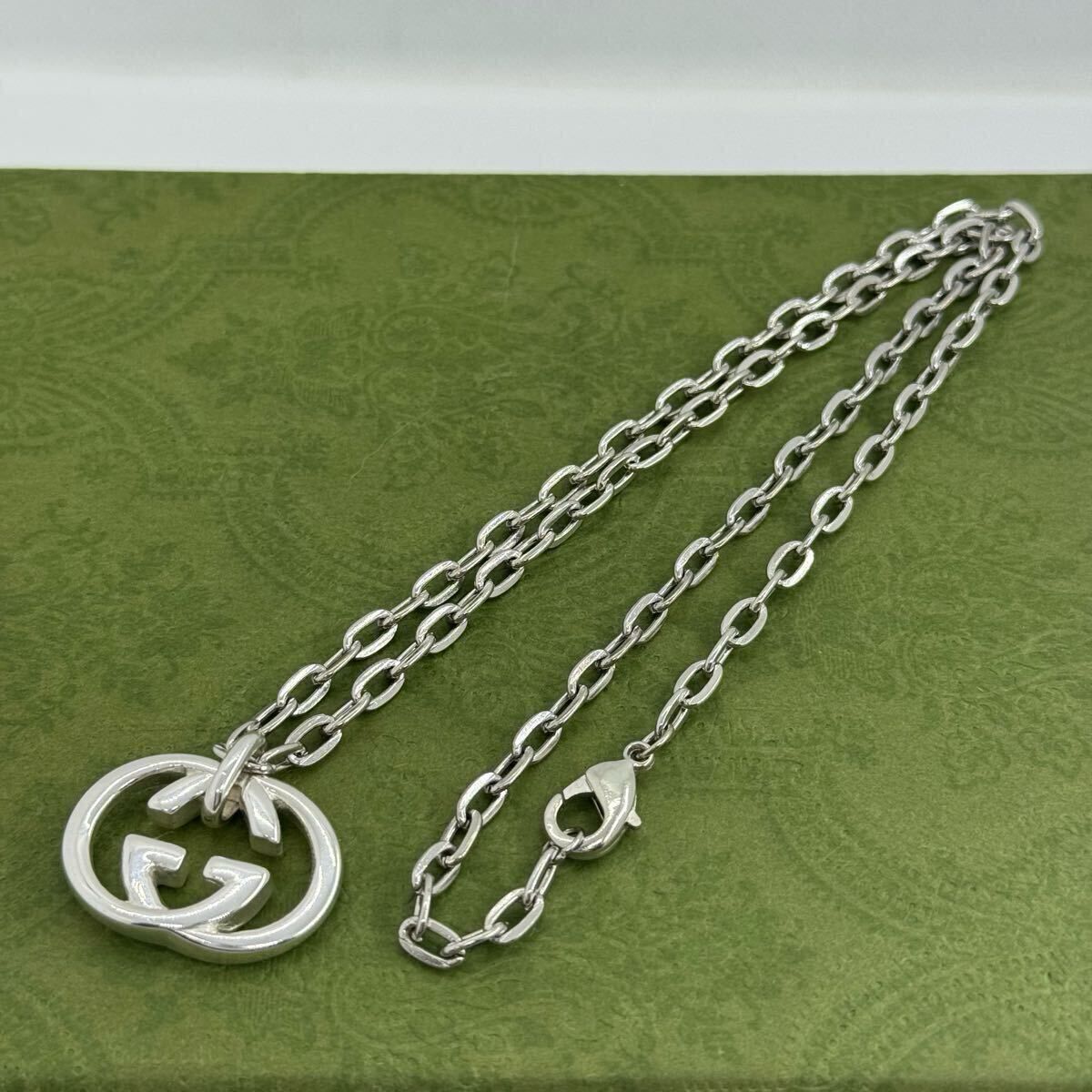 GUCCI インターロッキングg 50 cm ネックレス 0766 b.02