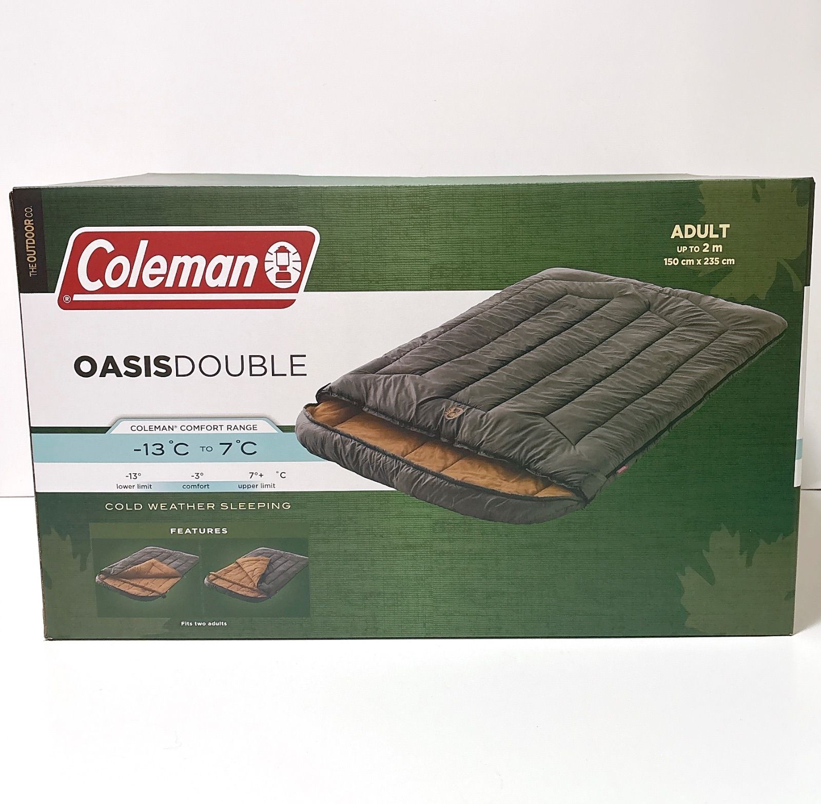 コールマン オアシス ダブル ブラウン Coleman 寝袋 コストコ - メルカリ