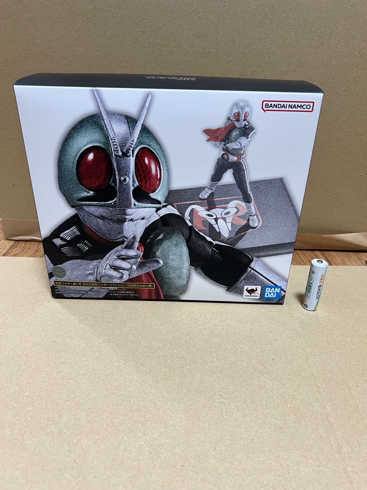 TAMASHII NATIONS S.H.フィギュアーツ 真骨彫製法 仮面ライダー新1号 栄光の昭和ライダーエディション 初回 台座付属 約145mm PVC-ABS-布製 塗装済み可動フィギュア