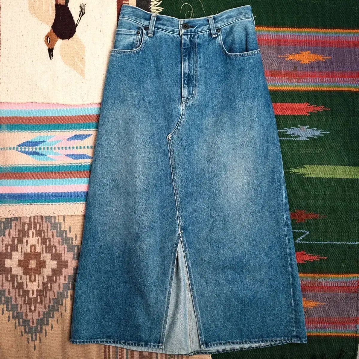 鬼龍 紅郎 クロス デニム スカート サイズ 25-26