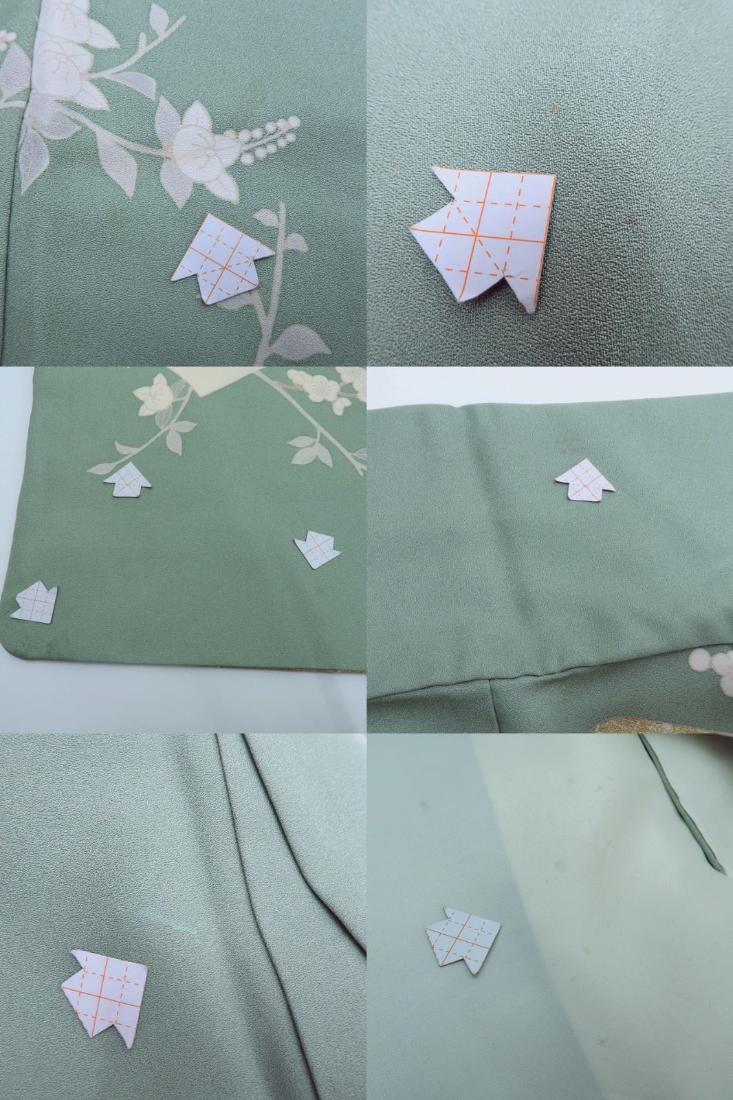 百華❀Y3967◇正絹 金駒刺繍 手縫い仕立て 松竹梅 桜 橘 訪問着 着物