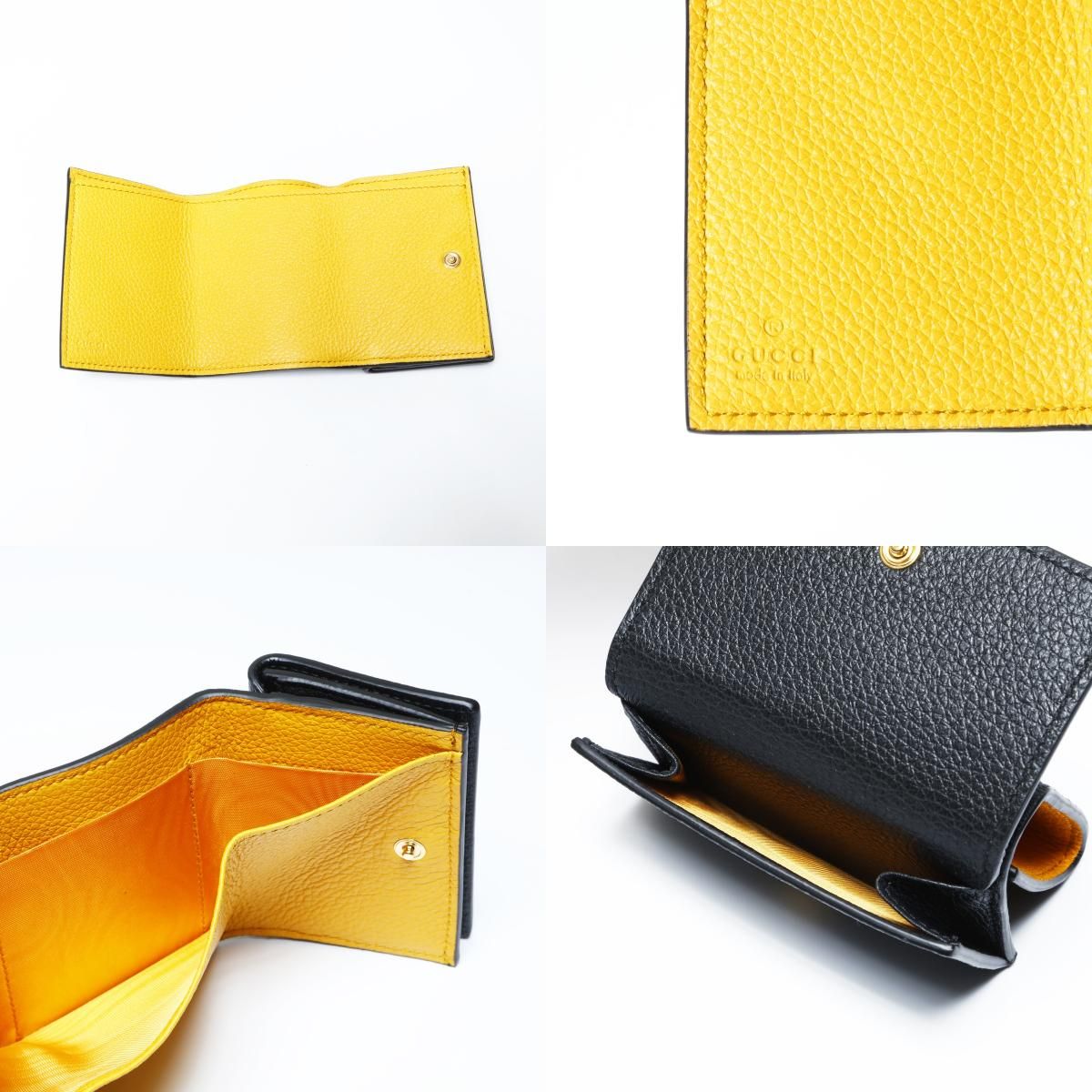  GUCCI グッチ 三つ折り財布 スモール コンパクト レザー ロゴ 736151 その他 小物